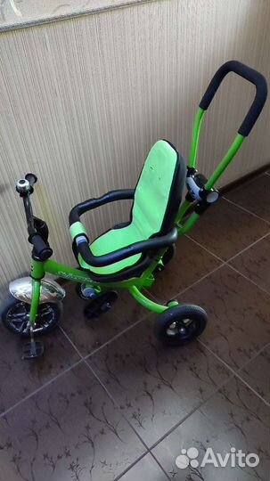 Велосипед с родительской ручкой