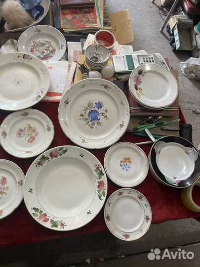 Тарелки СССР хайта дулево конаково вербилки