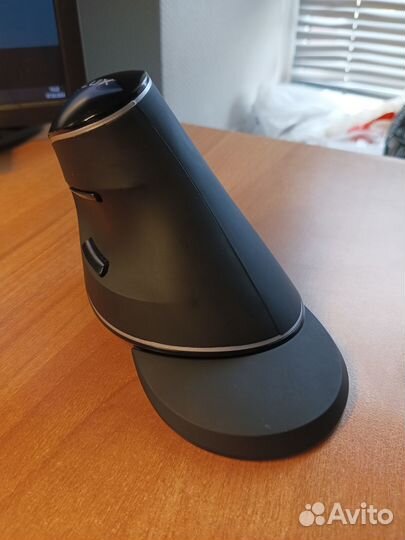 Вертикальная игровая мышь Delux KM-M618 Plus Black