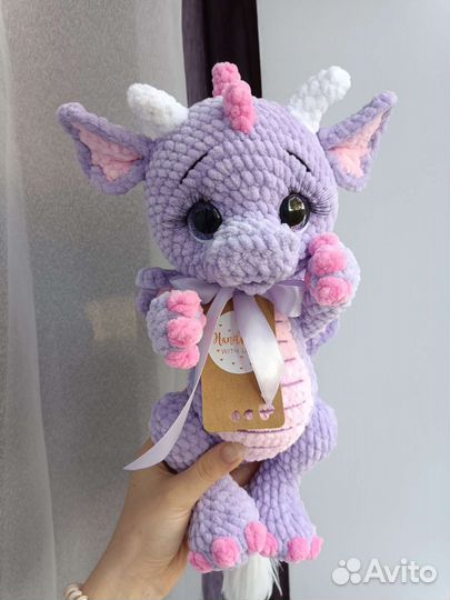 Вязаный дракоша. Игрушки ручной работы. Амигуруми