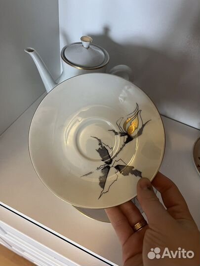 Сервиз гдр черная роза