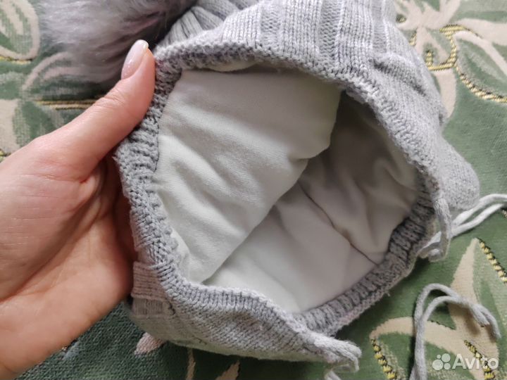 Шапка+снуд зимняя 2-3 года