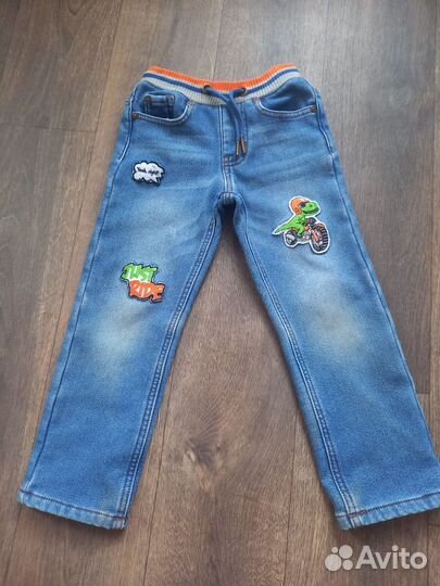 Джинсы утепленные 104 110