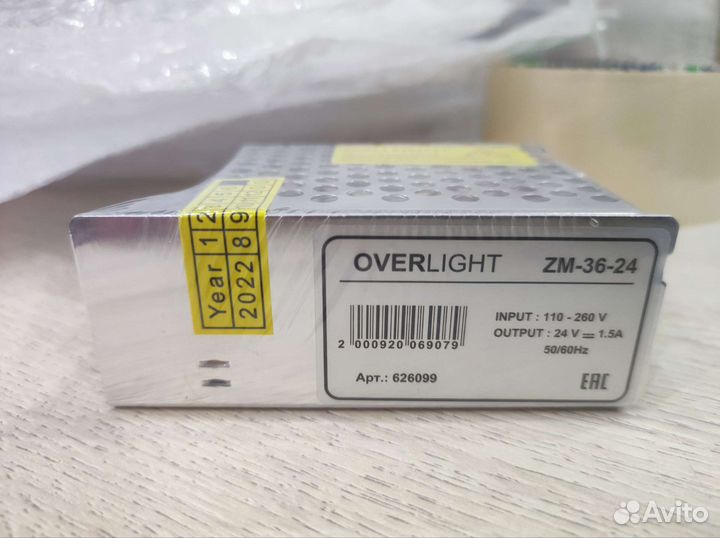 Импульсный блок питания 24v, 36вт, 1,5А