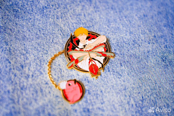 Значок / Человек-бензопила с Почита / Аниме Денжи