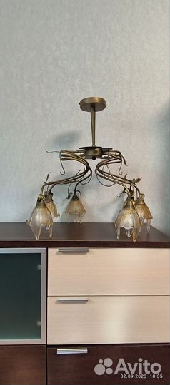 Люстра потолочная бу