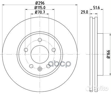 Диск тормозной chevrolet captiva/opel antara 07