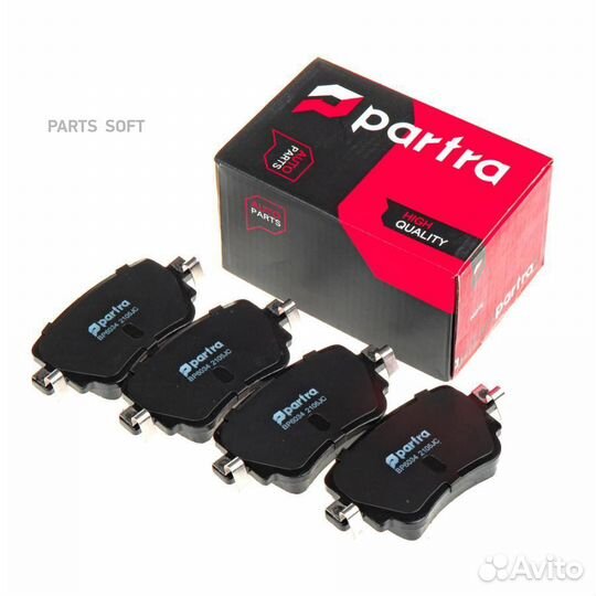 Partra BP6034 Колодки тормозные дисковые audi A3