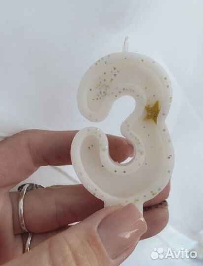 Свечи-цифры ручной работы