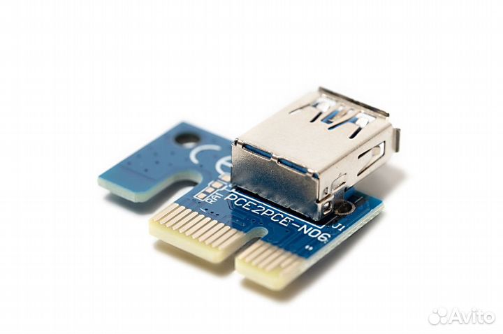 Вставка для райзера PCI-E 1x USB adapter