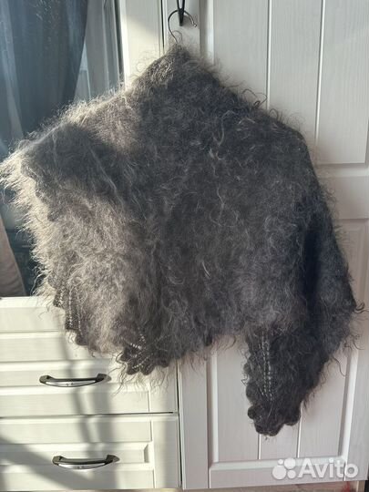 Пуховая косынка шаль