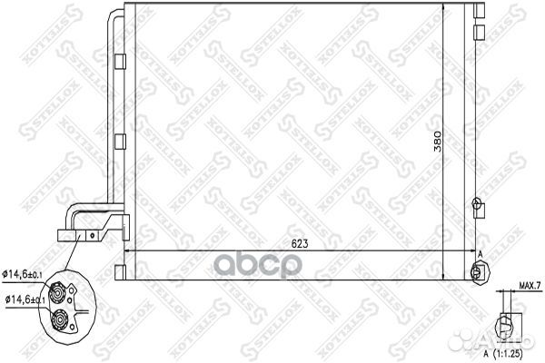 10-45572-SX радиатор кондиционера Volvo S40/V5