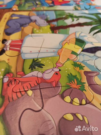 Пазлы детские 12шт