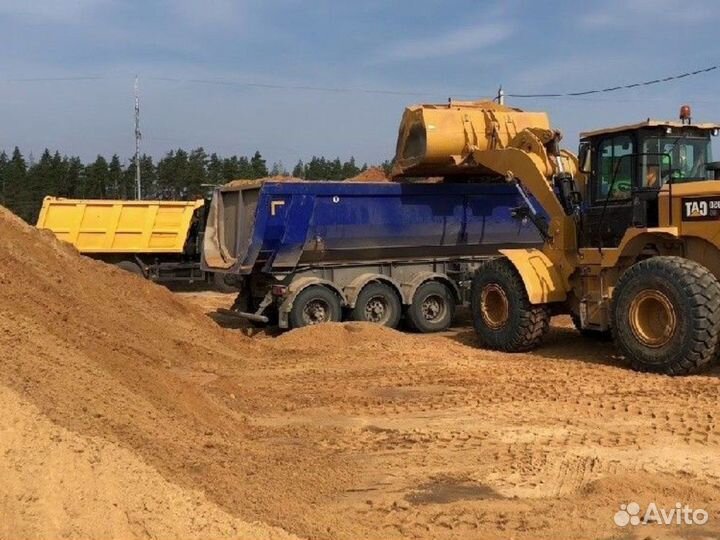 Песок \ Щебень сеяный крупный от 3кубов