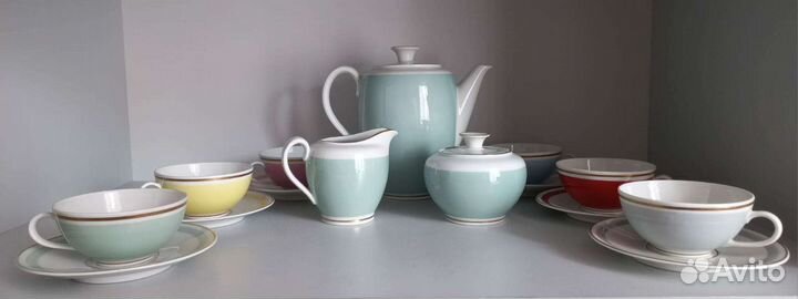 Сервиз кофейный фарфоровый,гдр