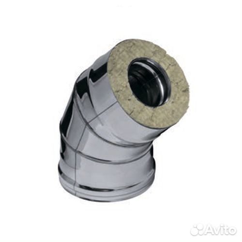 Сэндвич-колено ferrum 135гр. (430/0,5мм + нерж.) Ф