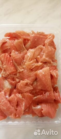 Кусочки лосося