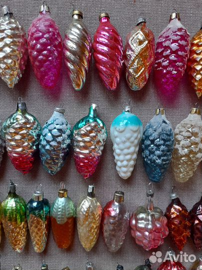 Елочные игрушки Шишки 50шт