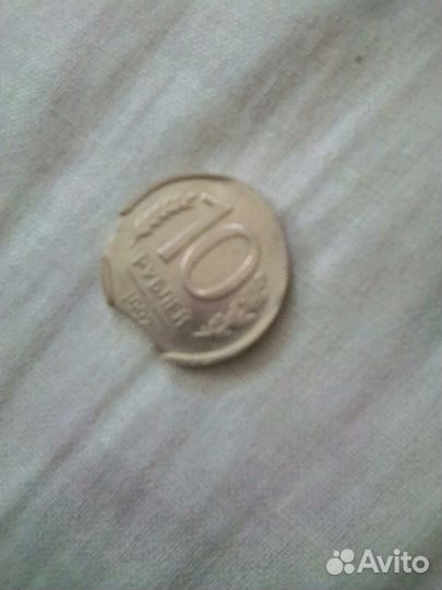 Монета брак,с двойным выкусом