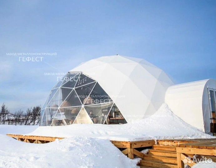 Сферический шатер для кафе и рестранов S112м2