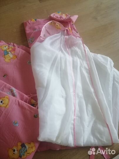 Балдахин и бортики в детскую кроватку