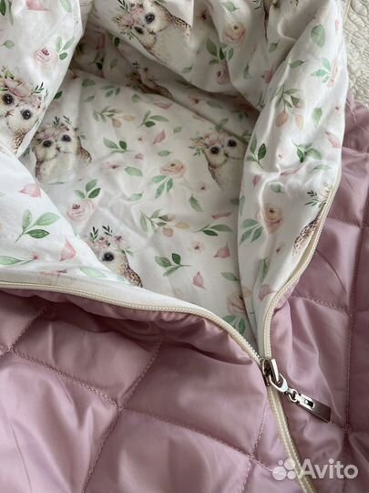 Конверт на выписку для девочки демисезонный