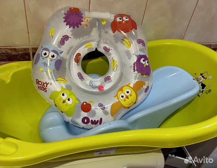 Ванночка для купания с горкой