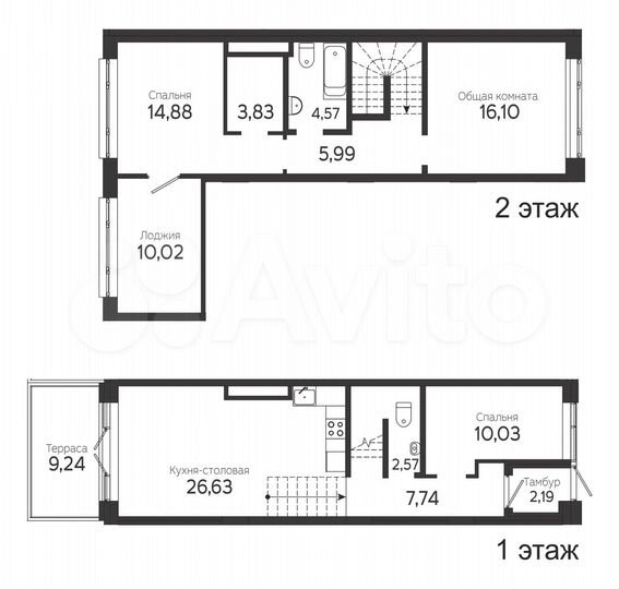 3-к. квартира, 111,1 м², 1/22 эт.
