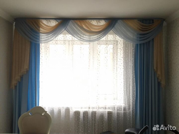 Продам комплект штор с ламбрекеном