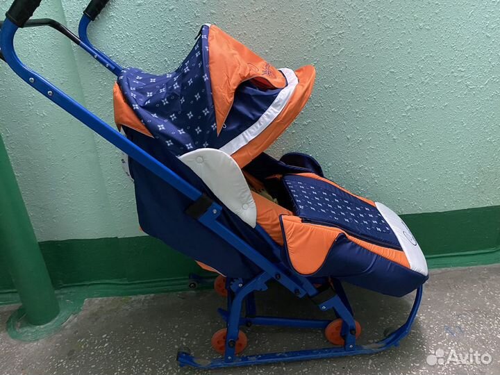 Санки на колесах детские