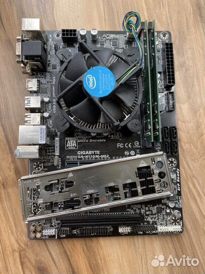 Core i5 7500, GA-H110M-HD2, 8Gb озу