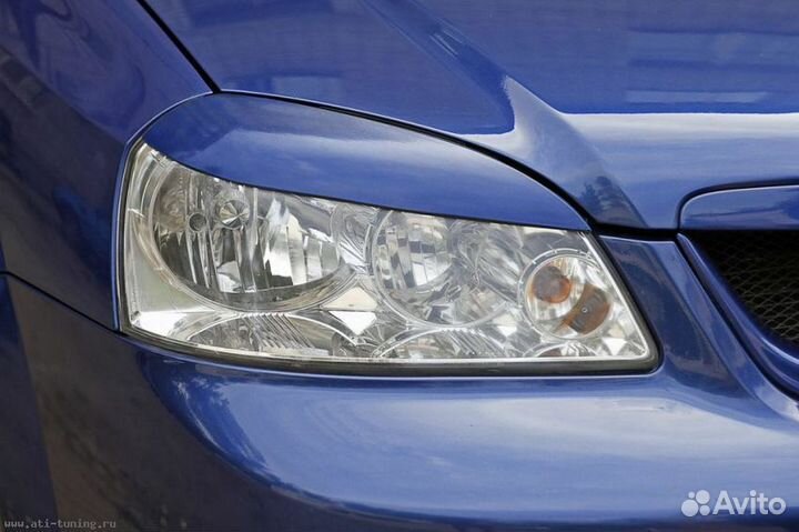 Накладки на фары реснички chevrolet lacetti седан