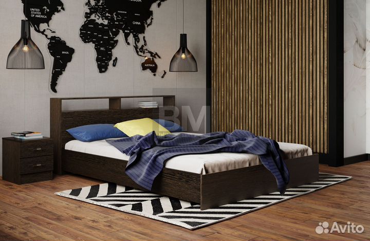 Кровать двуспальная 140х200