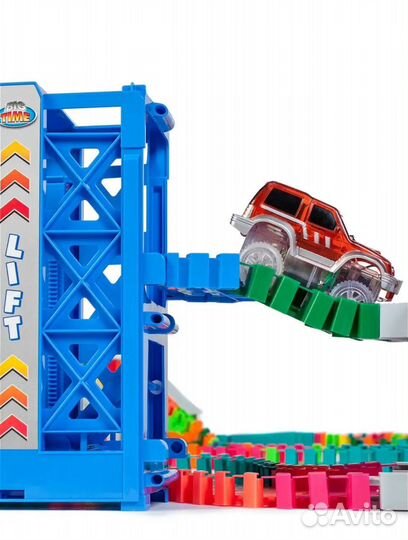 Гибкий автотрек с машинками