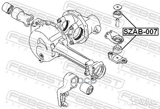 Подушка переднего дифференциала szab007 Febest