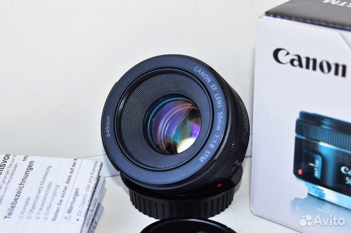 Canon EF 50mm f/1:1.8 STM Светосильный фикс