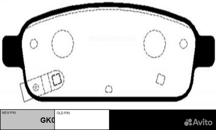 CTR GK0450 / ckkd-22 Колодки тормозные дисковые за