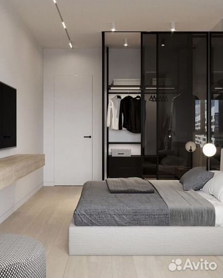 Стеклянная перегородка