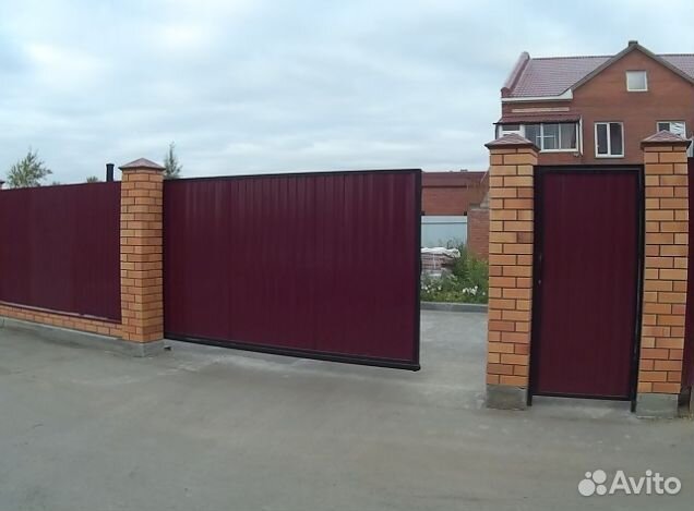 Откатные ворота для дома