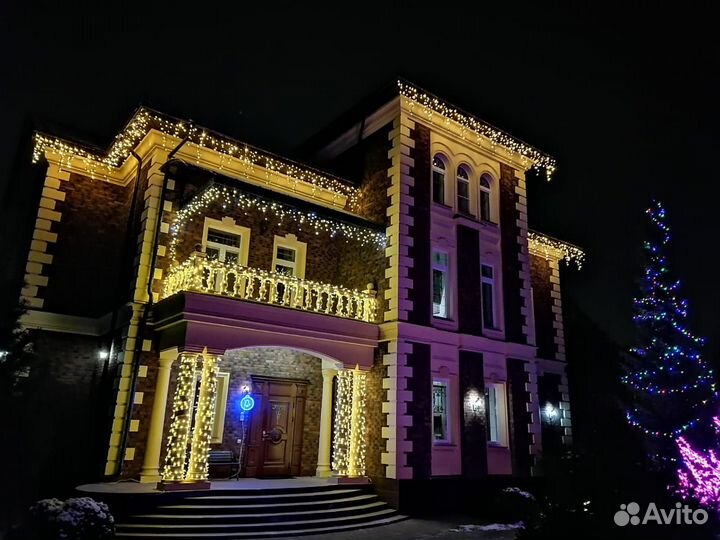 Световое оформление домов за 1 день