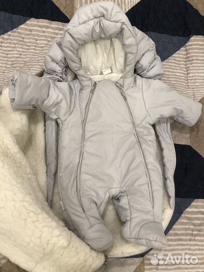 Детский зимний комбинезон с конвертом с рождения