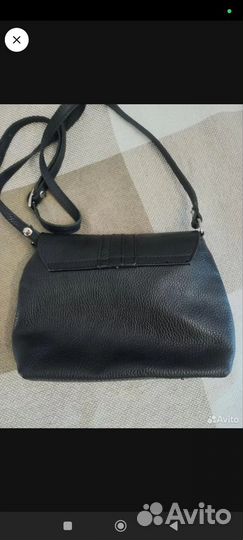 Сумка натуральная кожа черная