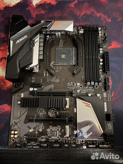 Материнская плата Gigabyte b450 aorus elite v2