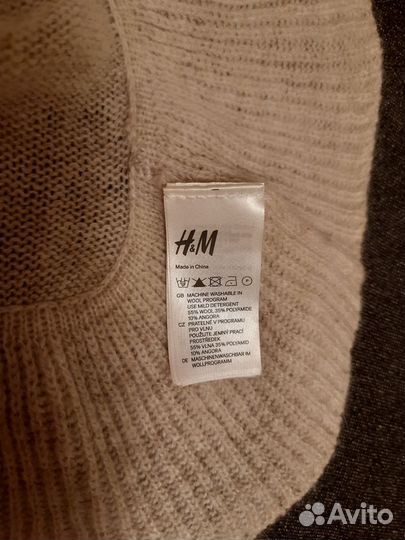 H&M Новый шерстяной шарф палантин H&M