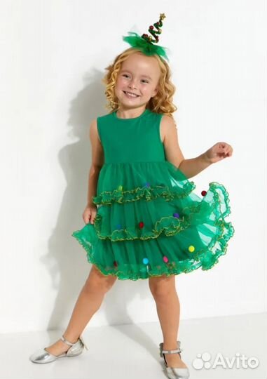 Платье ёлочки нарядное