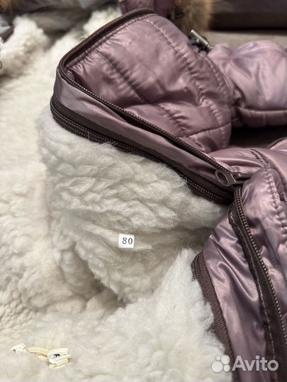 Зимний комбинезон для новорожденных 62-80 см