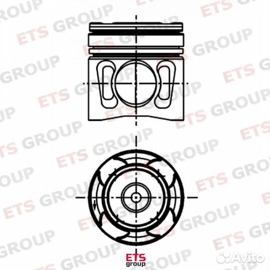 40836600 Kolbenschmidt Поршень комплект MAN D2066L