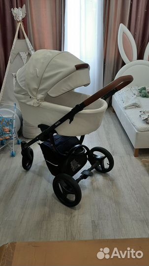 Коляска Bebetto Luca Pro 2 в 1 из экокожи