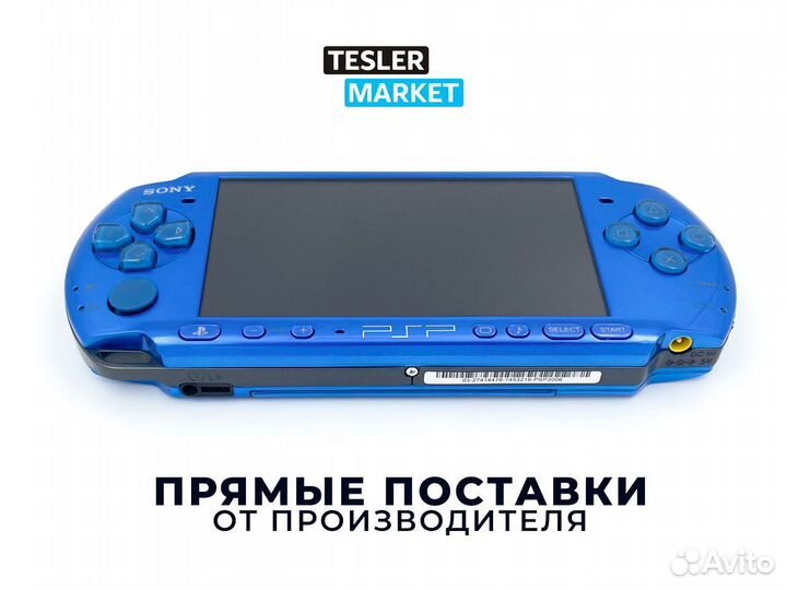 Sony PSP Slim 3008/3006 Blue Wi-Fi(330игр,Чек)