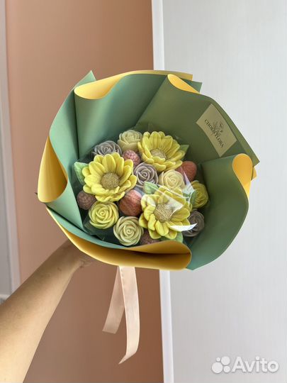 Шоколадные букеты, цветы из бельгийского шоколада